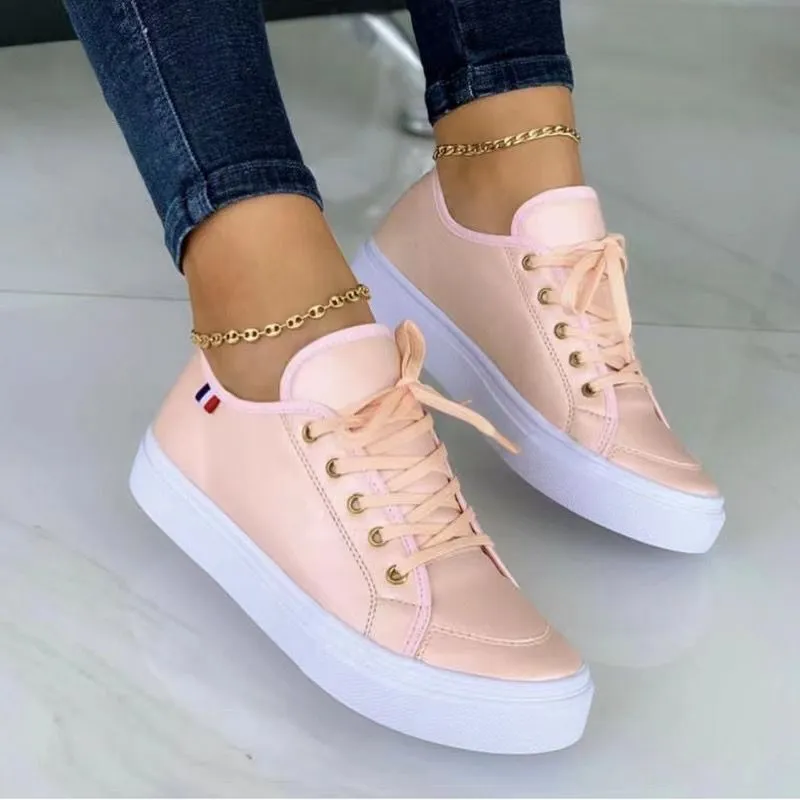 Women round toe platform casual rubber shoes